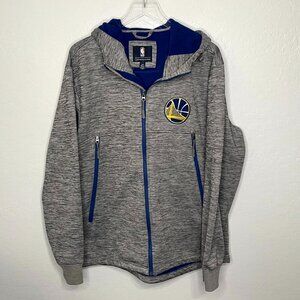NBA G-III Sports by Carl Banks Golden State Warriors Gray Blue Jacket Large